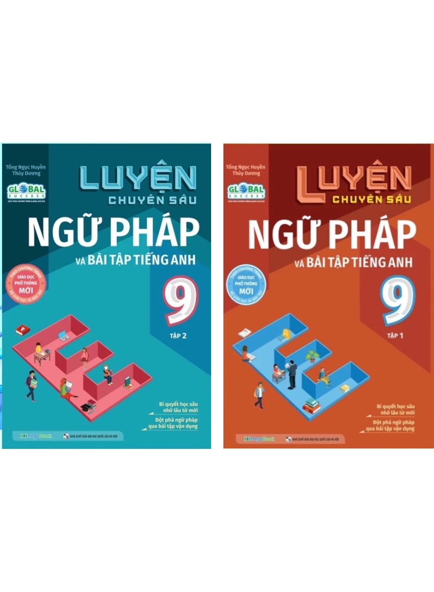 Combo Luyện Chuyên Sâu Ngữ Pháp Và Bài Tập Tiếng Anh 9 (Global Success) (Bộ 2 Cuốn)