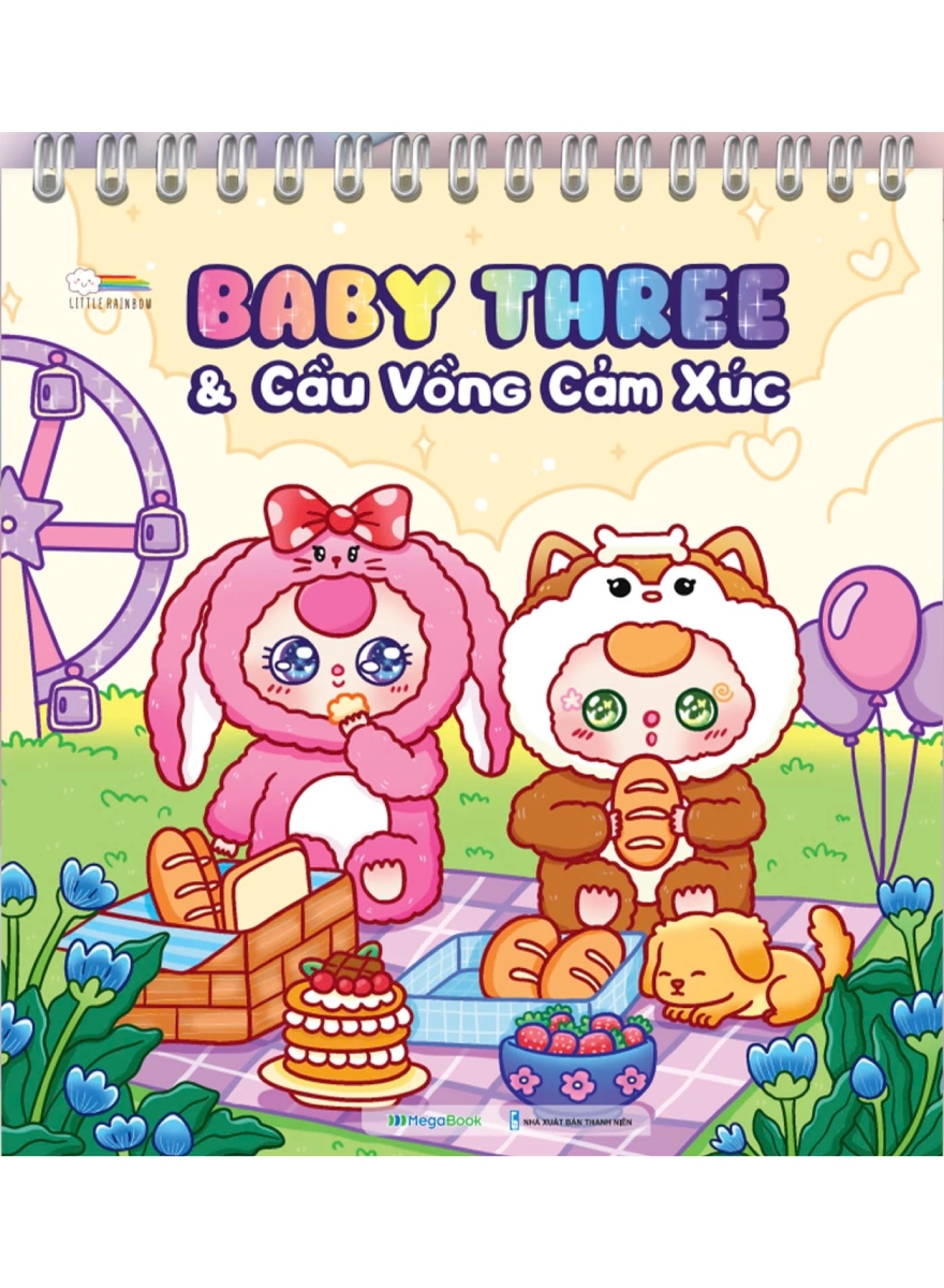 Sách Tô Màu Chữa Lành - Baby Three Và Cầu Vồng Cảm Xúc