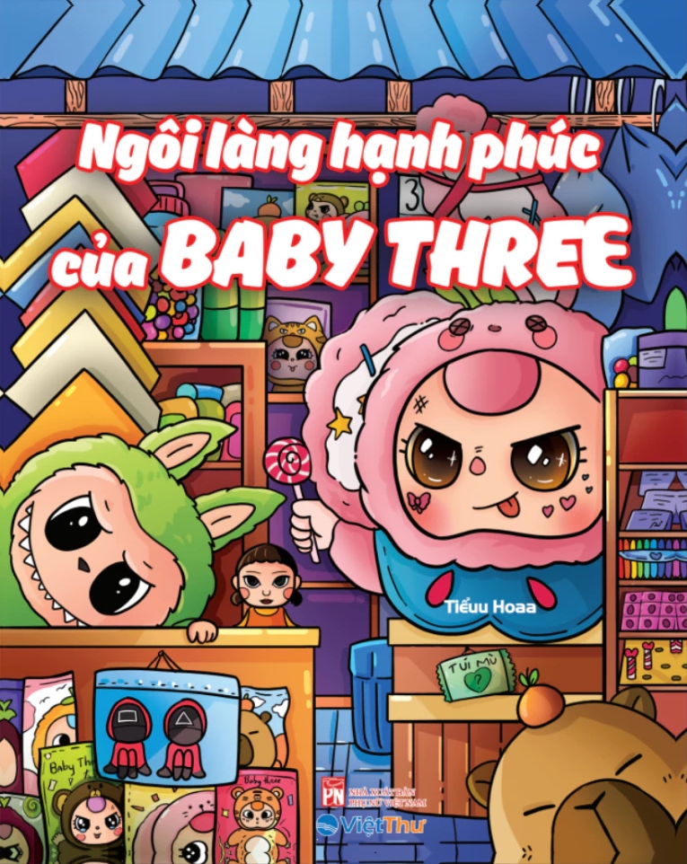 Sách Tô Màu Chữa Lành - Ngôi Làng Hạnh Phúc Của Baby Three