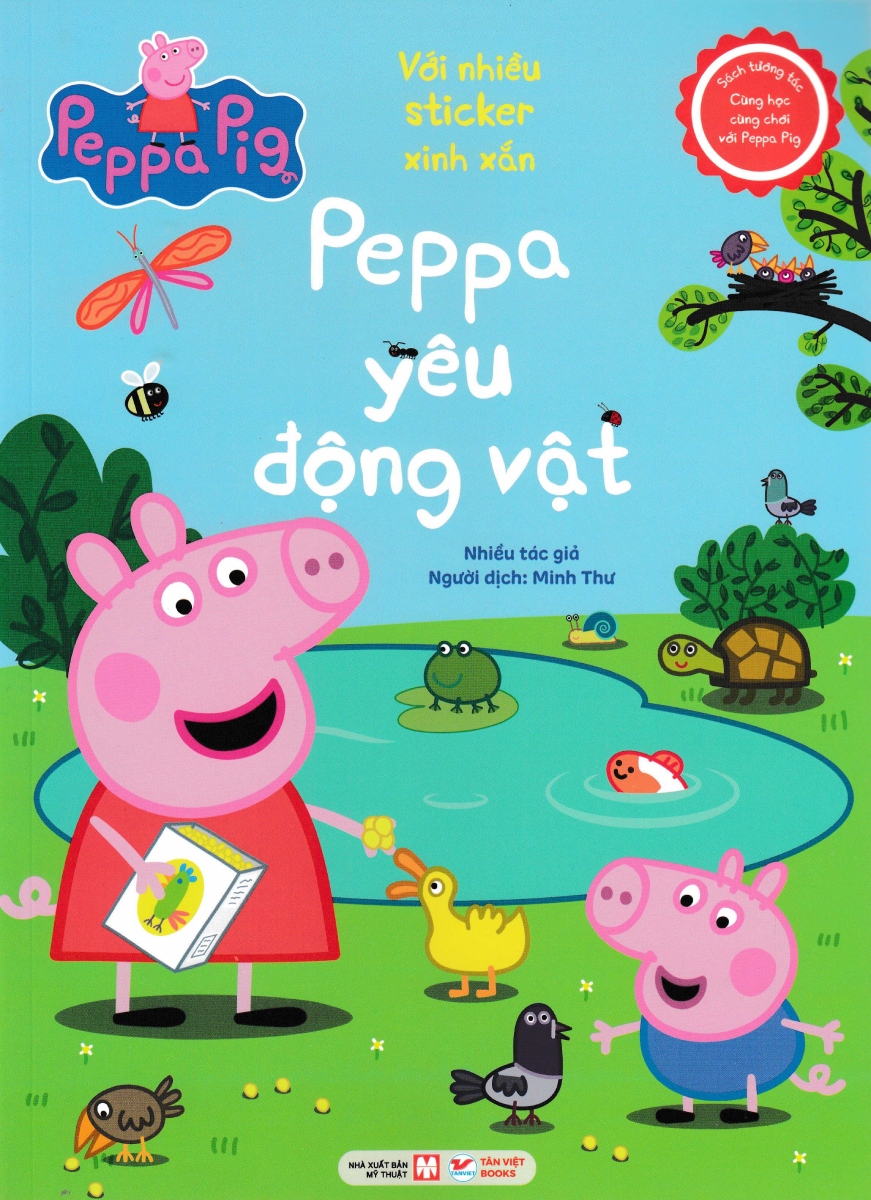 Sách Tương Tác - Cùng Học Cùng Chơi Với Peppa Pig - Peppa Yêu Động Vật