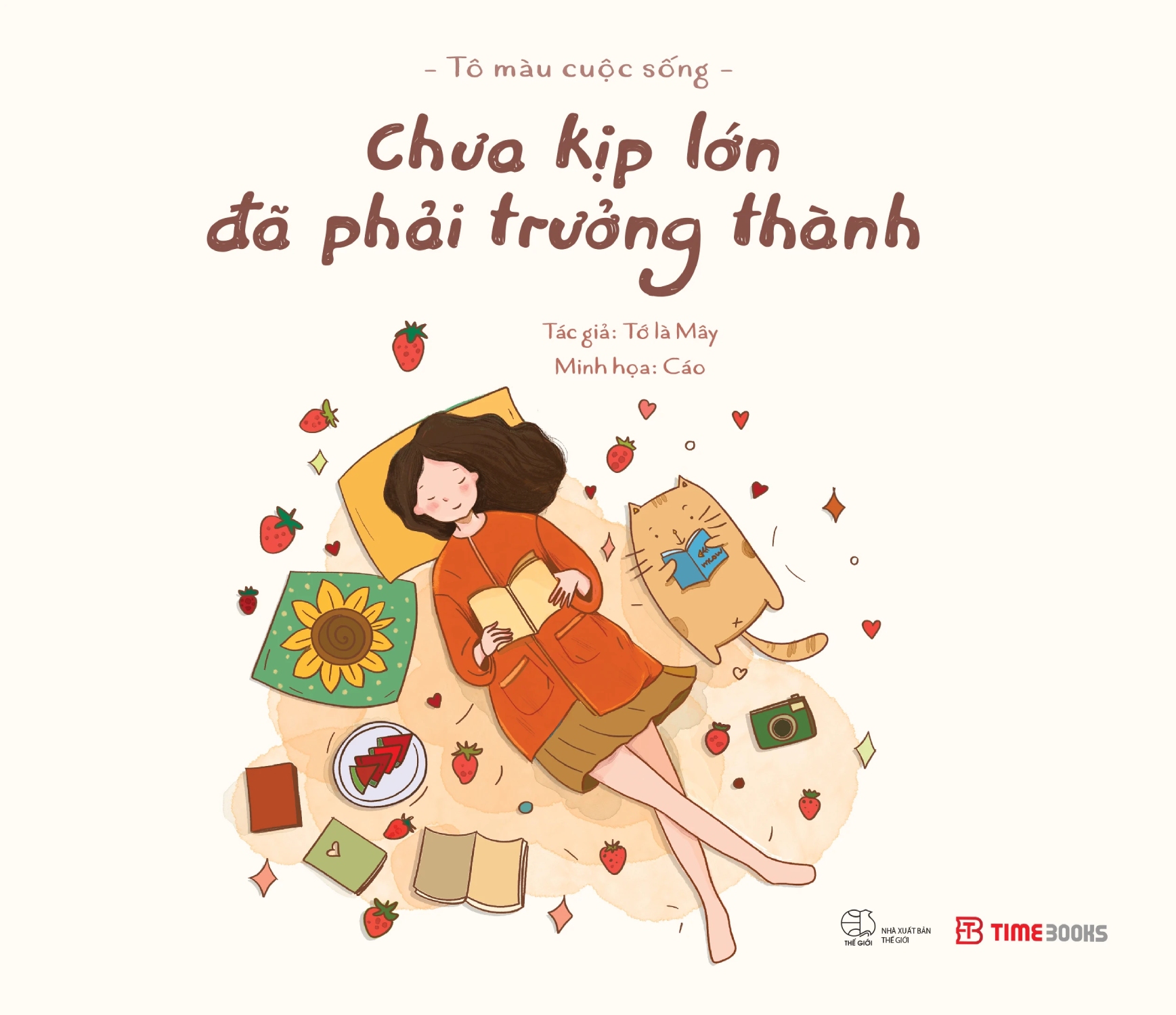 Sách Tô Màu Chữa Lành - Chưa Kịp Lớn Đã Phải Trưởng Thành - Tô Màu Cuộc Sống