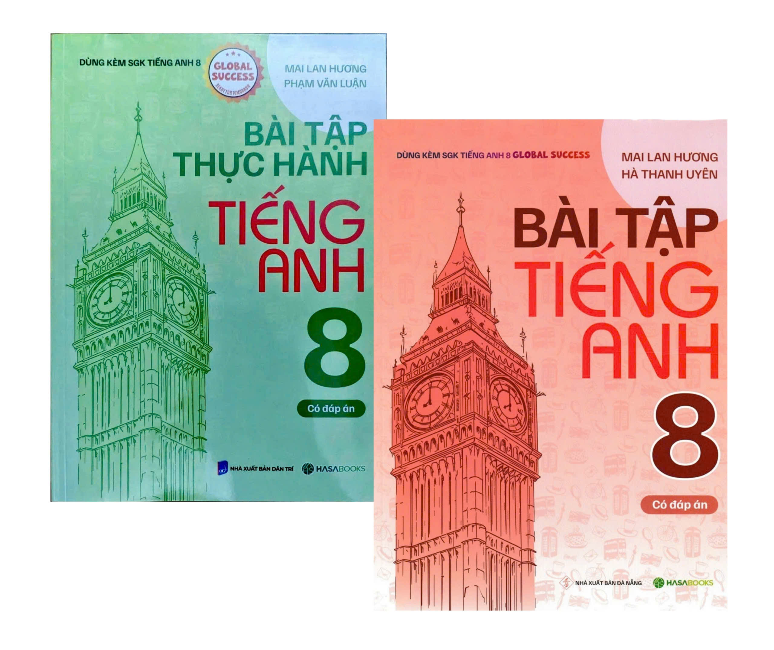 Combo Bài Tập + Thực Hành Tiếng Anh 8 - Có Đáp Án (Dùng Kèm SGK Tiếng Anh 8 Global Success) - HASA (Bộ 2 Cuốn)