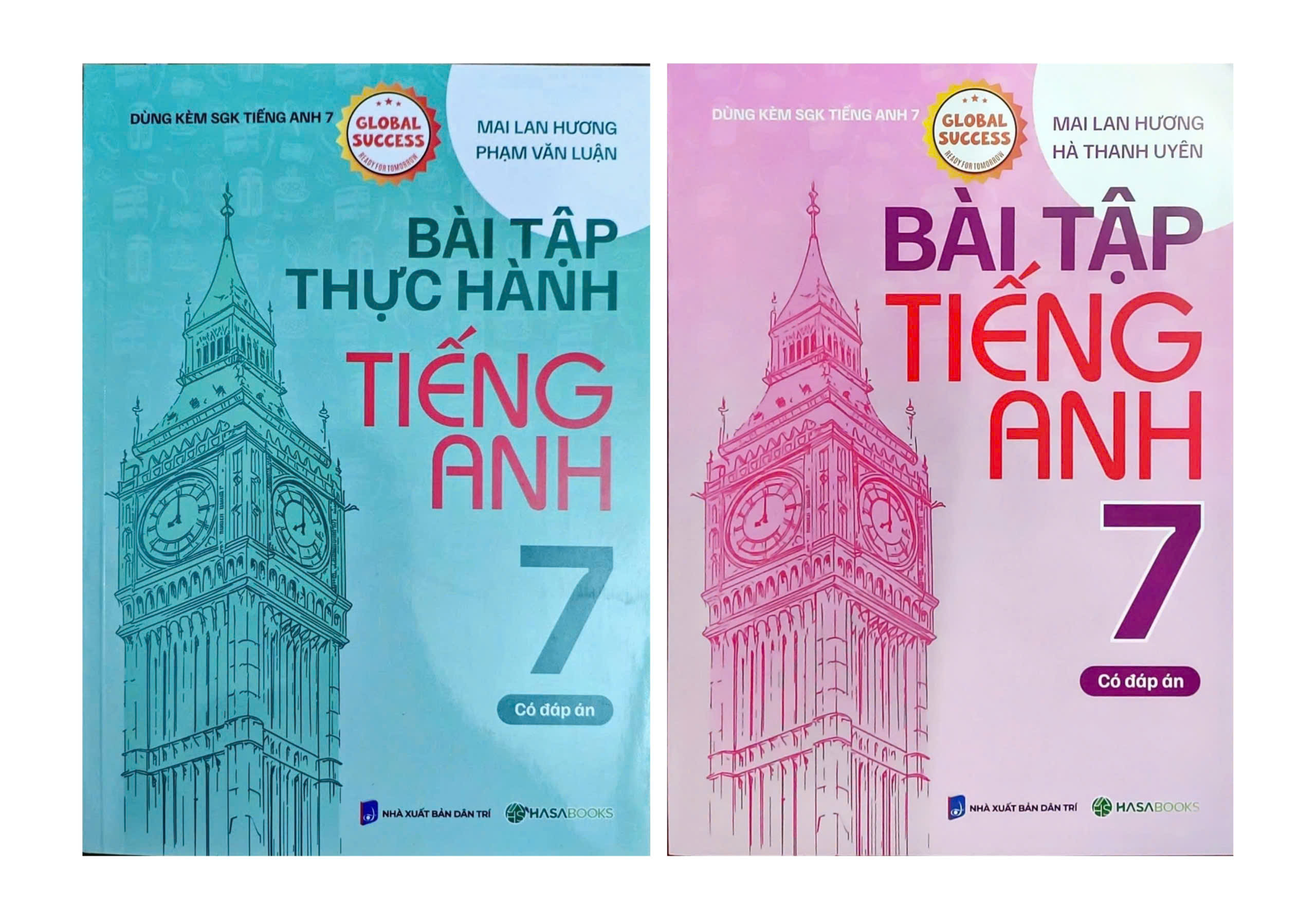  Combo Bài Tập + Thực Hành Tiếng Anh 7 - Có Đáp Án (Dùng Kèm SGK Tiếng Anh 7 Global Success) - HASA (Bộ 2 Cuốn)