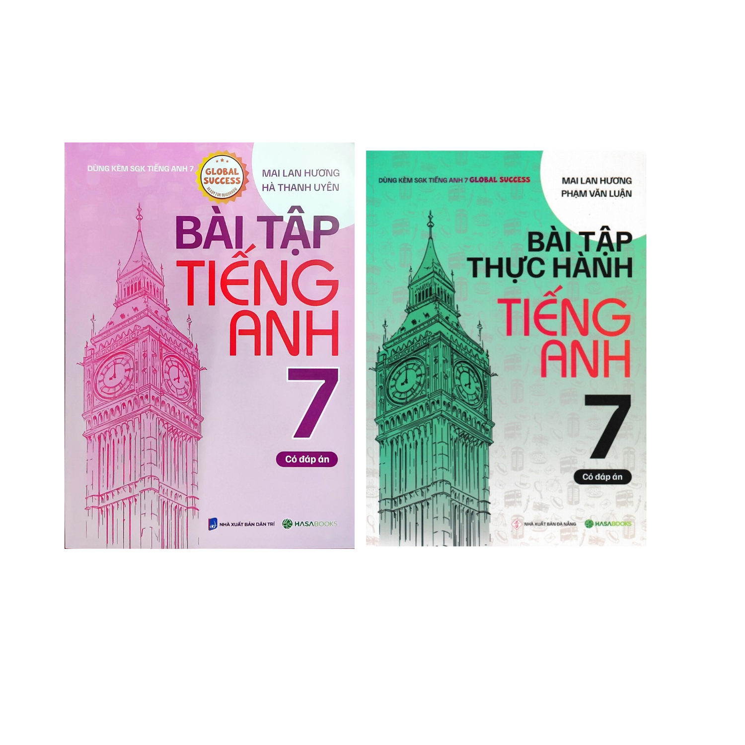  Combo Bài Tập + Thực Hành Tiếng Anh 7 - Có Đáp Án (Dùng Kèm SGK Tiếng Anh 7 Global Success) - HASA (Bộ 2 Cuốn)