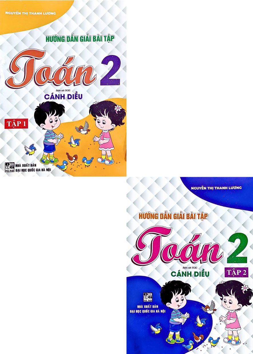 Combo Hướng Dẫn Giải Bài Tập Toán Lớp 2 - Bám Sát SGK: Cánh Diều Tập 1+2 (Bộ 2 Cuốn)
