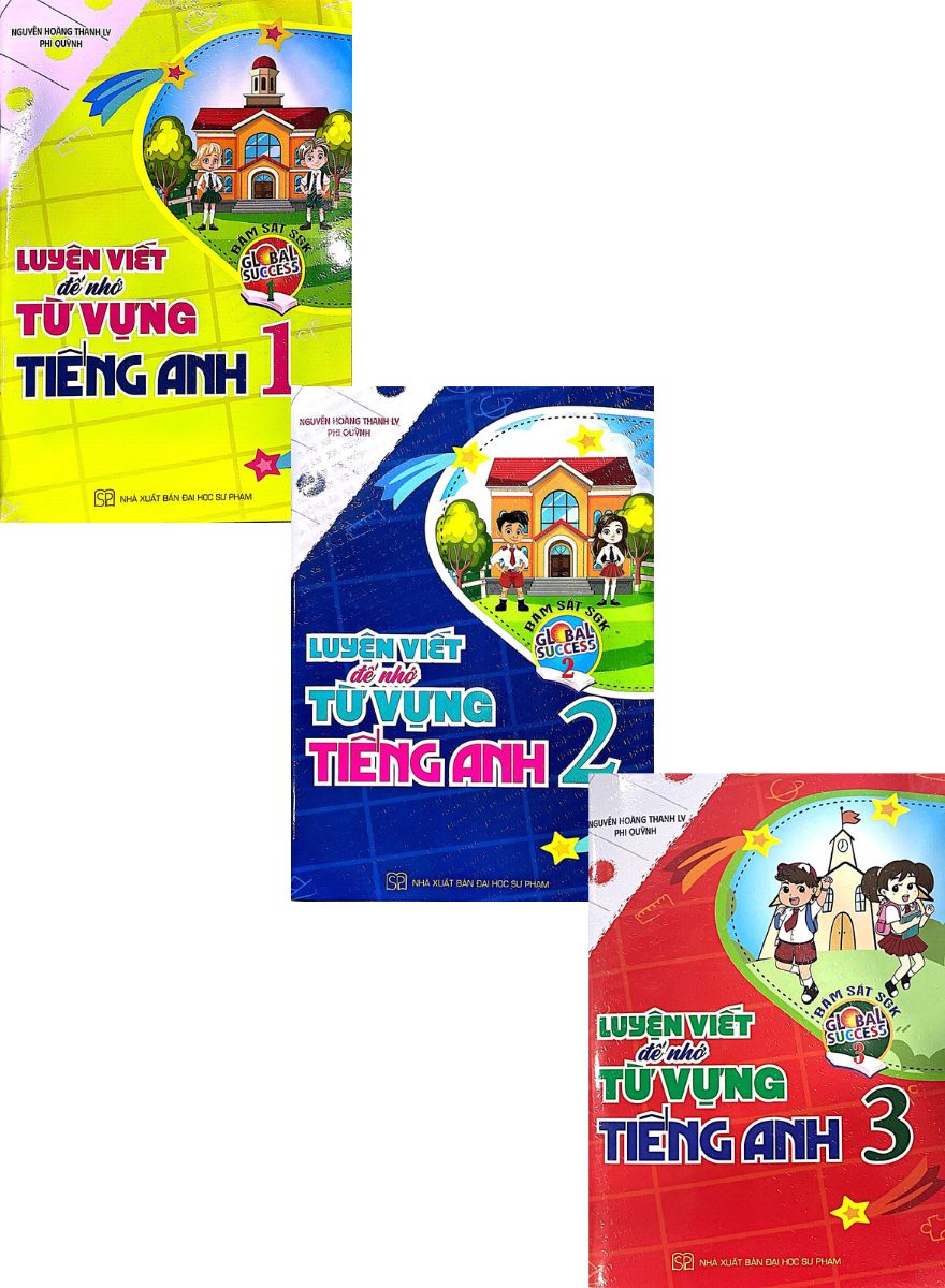 Combo Luyện Viết Để Nhớ Từ Vựng Tiếng Anh Lớp 1+2+3 (Bộ 3 Cuốn)