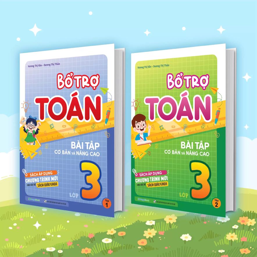 Combo Bổ Trợ Toán - Bài Tập Cơ Bản Và Nâng Cao Lớp 3 (Bộ 2 Tập)
