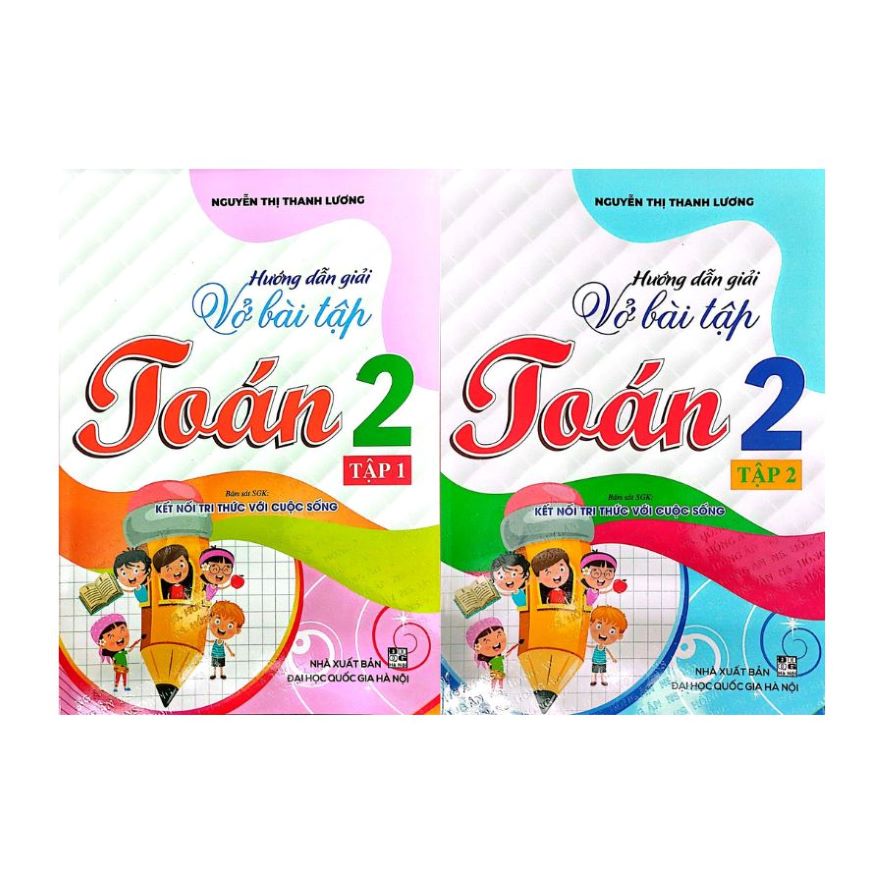 Combo Hướng Dẫn Giải Vở Bài Tập Toán 2 Tập 1 + 2 (Bộ 2 Cuốn)