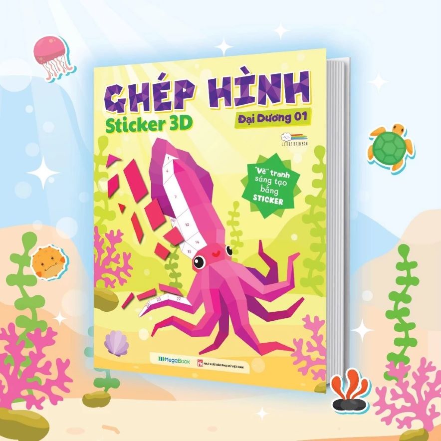 Ghép Hình Sticker 3D - Đại Dương 01