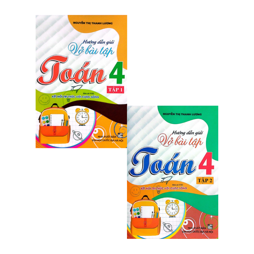 Combo Hướng Dẫn Giải Vở Bài Tập Toán 4 (Bám sát SGK Kết Nối Tri Thức Với Cuộc Sống) (Bộ 2 Cuốn)