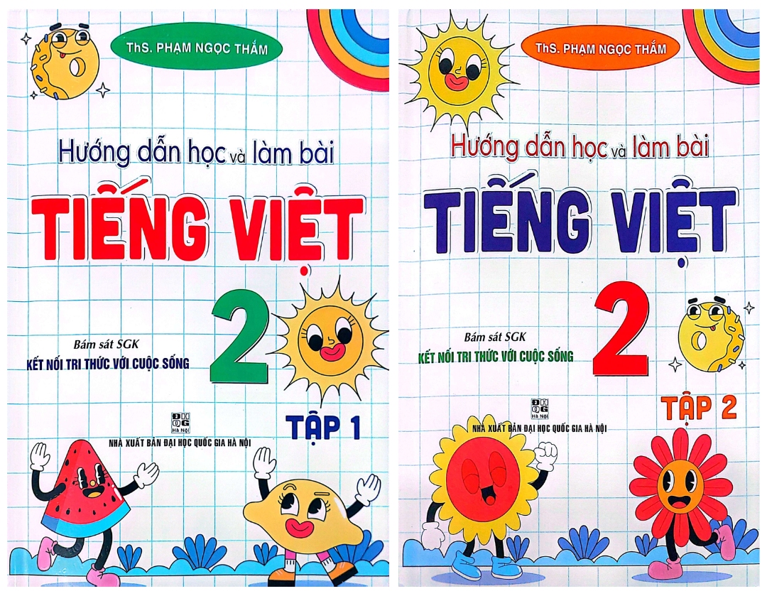 Combo Hướng Dẫn Học Và Làm Bài Tiếng Việt 2 - Tập 1 + Tập 2 (Bám Sát SGK Kết Nối Tri Thức Với Cuộc Sống)