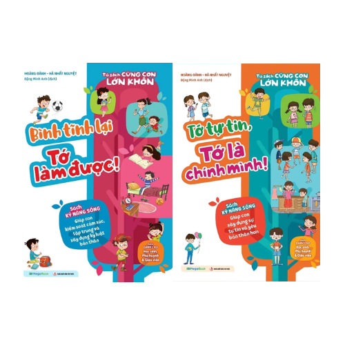 Combo Tủ Sách Cùng Con Lớn Khôn - Tớ Tự Tin, Tớ Là Chính Mình! + Bình Tĩnh Lại Tớ Làm Được! (Bộ 2 Cuốn)