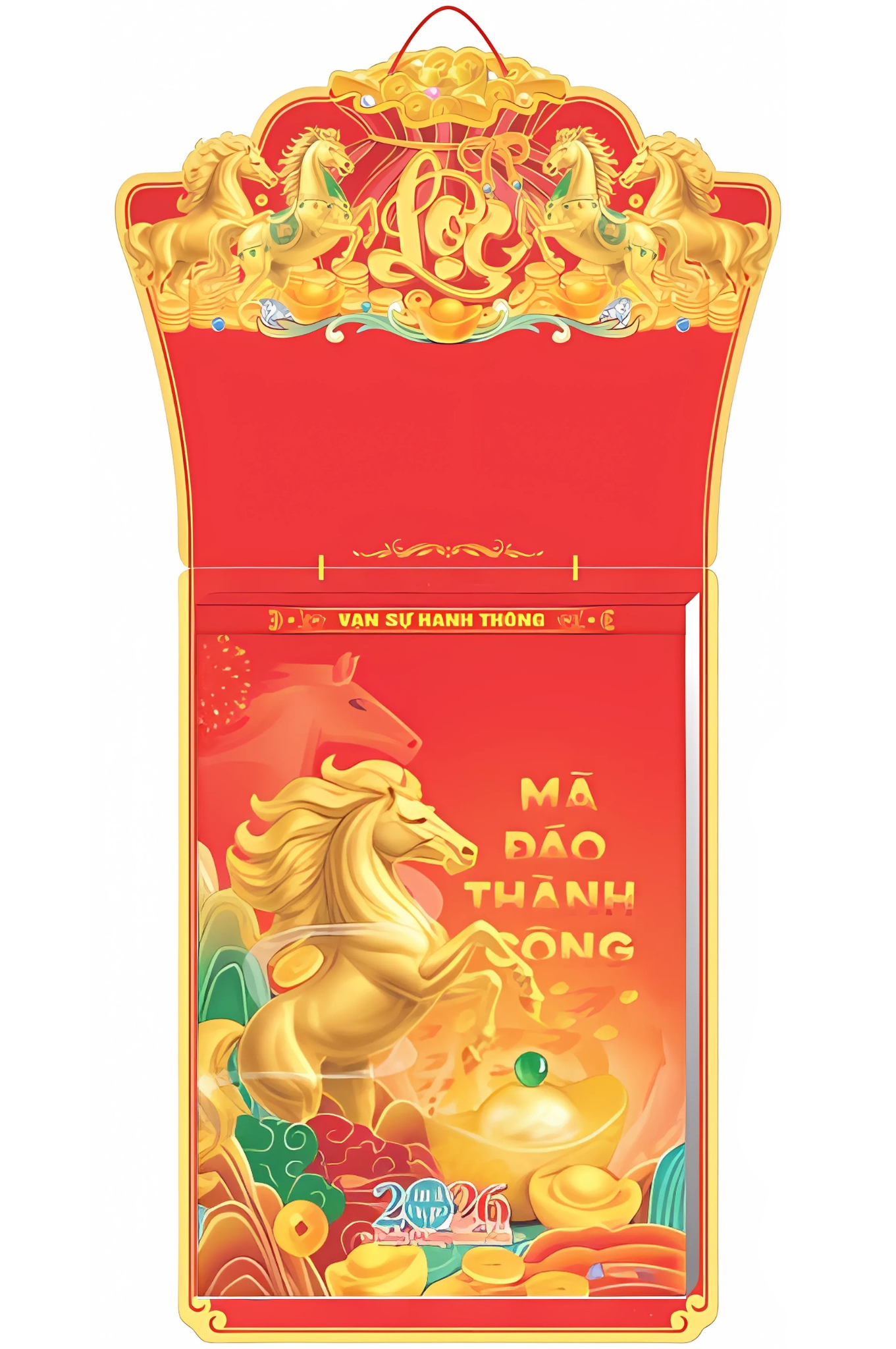 Lịch Bloc Siêu Cực Đại Đặc Biệt 2026 (38x54 cm) - Mã Đáo Thành Công - NSKV01