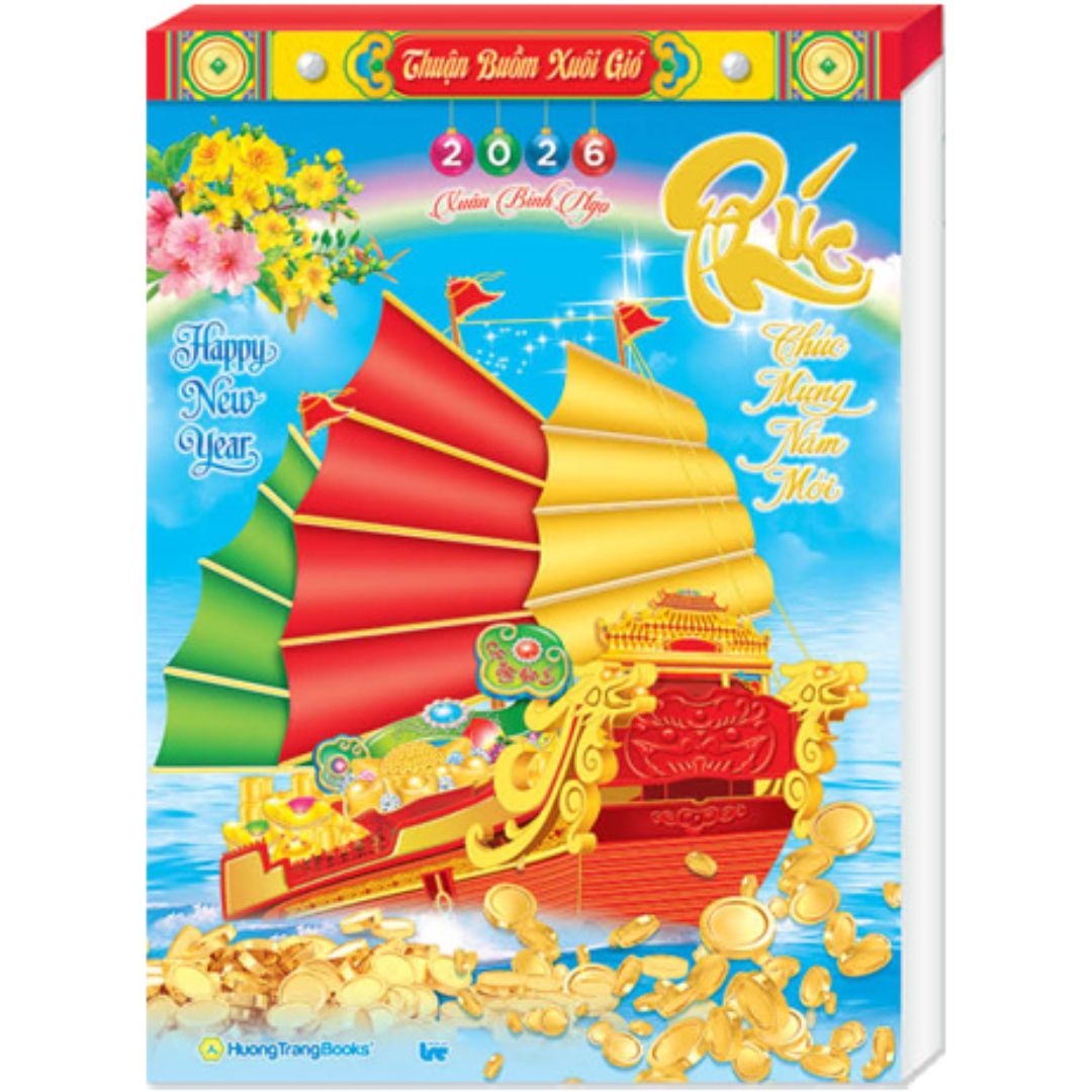 Lịch Bloc Đại Rời Màng Co 2026 (14.5 x 20.5 cm) - Thuận Buồm Xuôi Gió - NSHT19
