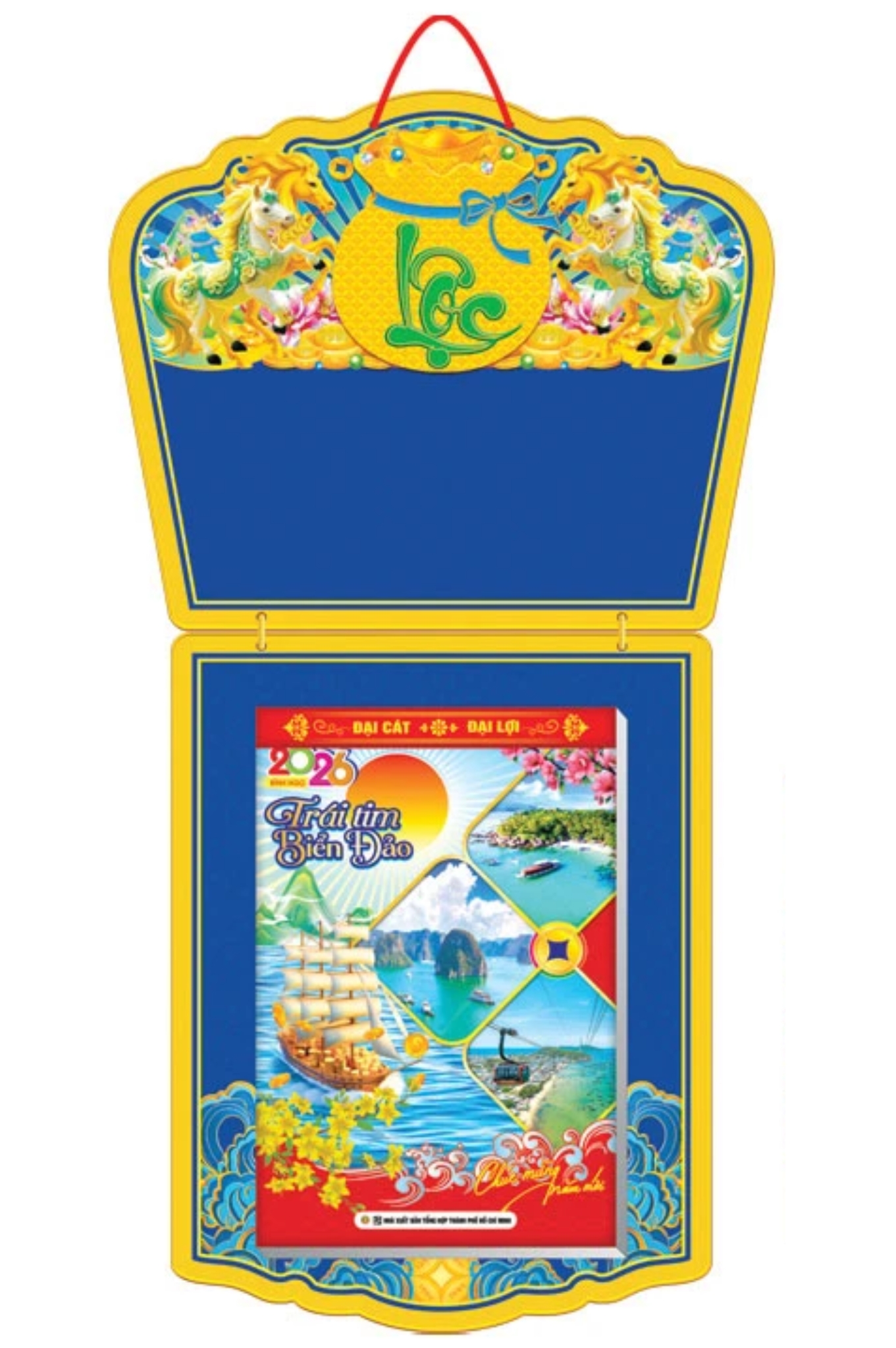 Lịch Bloc Siêu Đại 2026 (20 x 30 cm) - Trái Tim Biển Đảo - NSKV05
