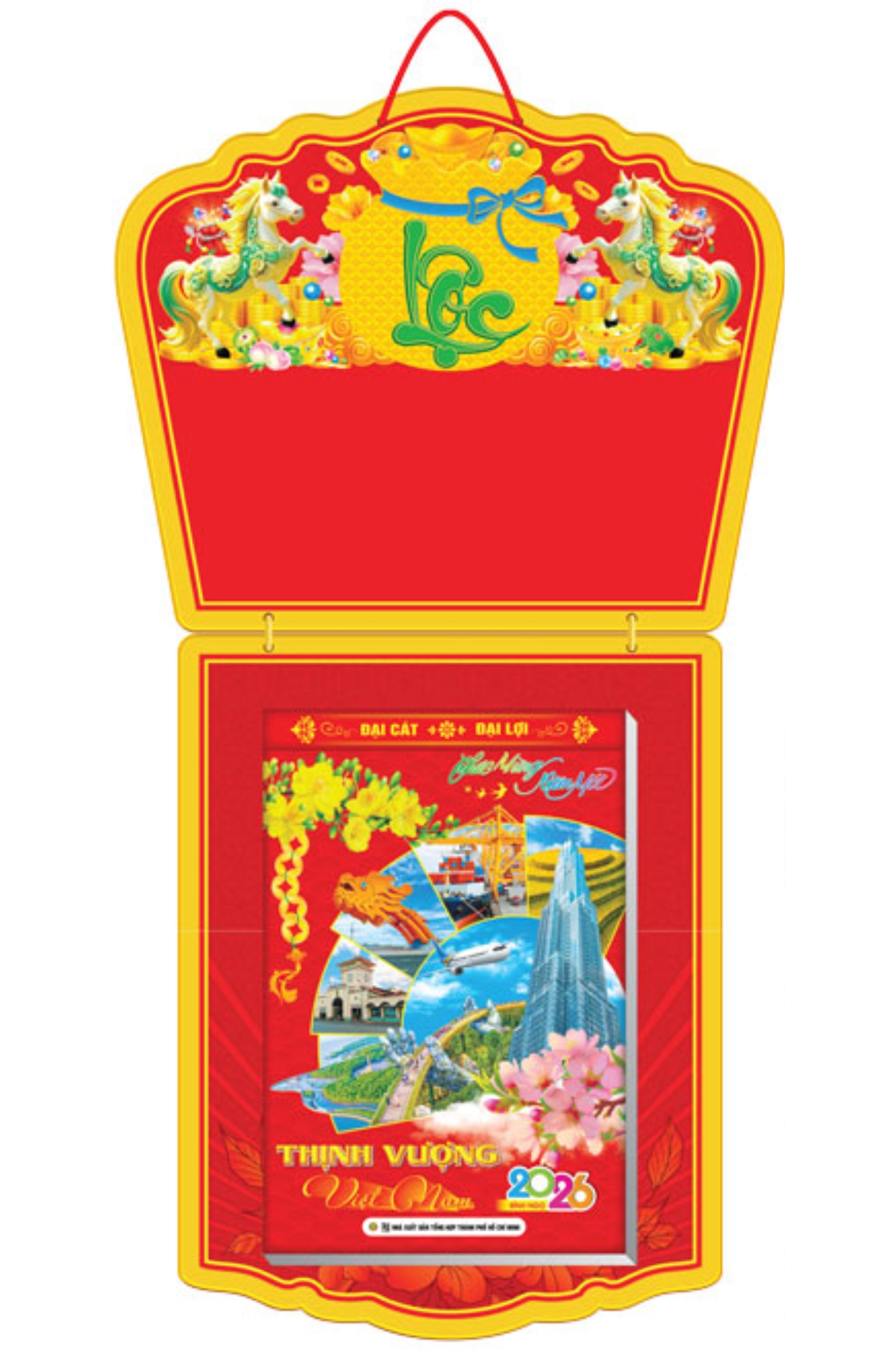 Lịch Bloc Siêu Đại 2026 (20 x 30 cm) - Việt Nam Thịnh Vượng - NSKV06