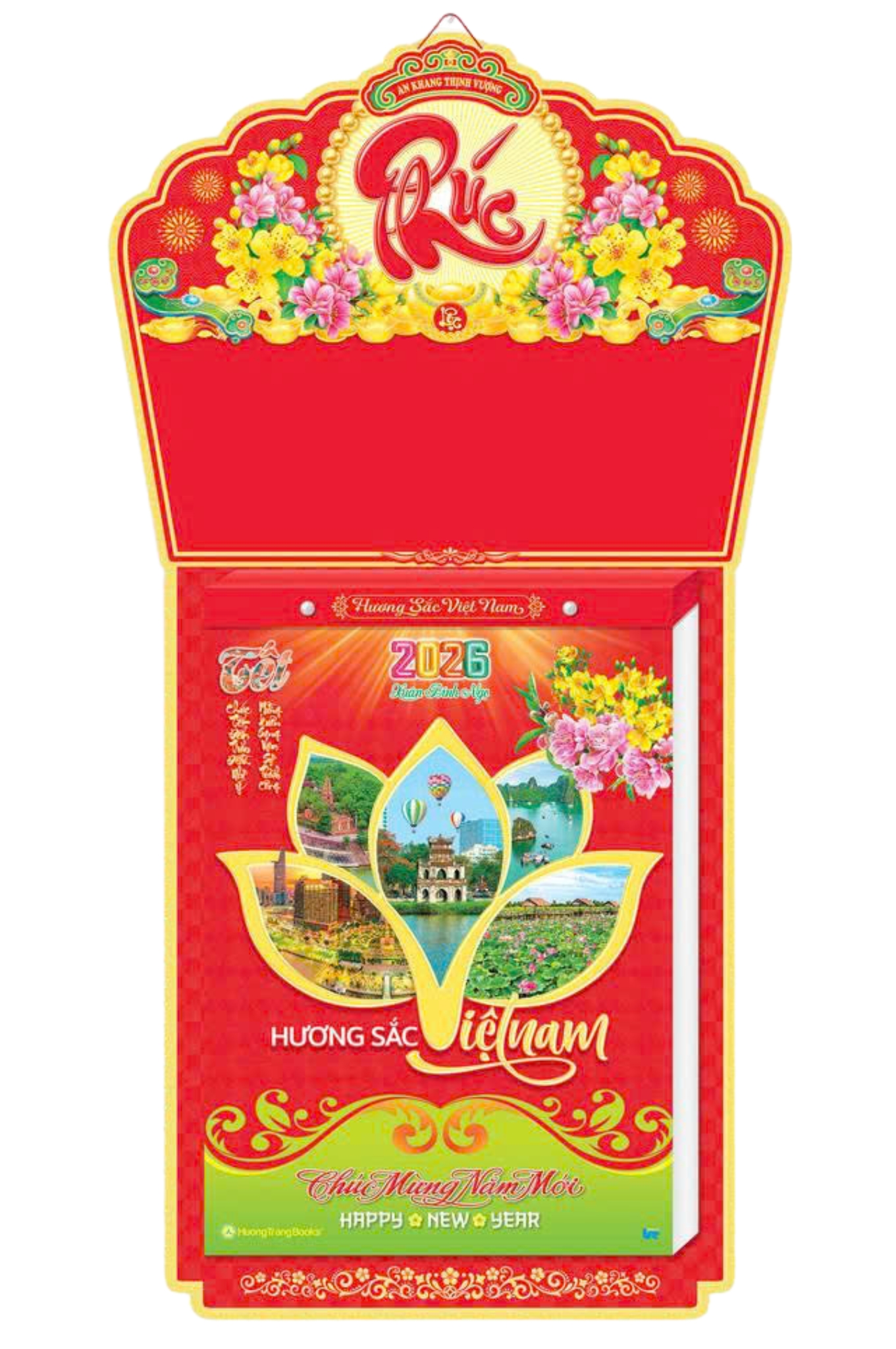 Lịch Bloc Siêu Cực Đại Trọn Bộ 2026 (29 x 41 cm) - Hương Sắc Việt Nam - NSHT4
