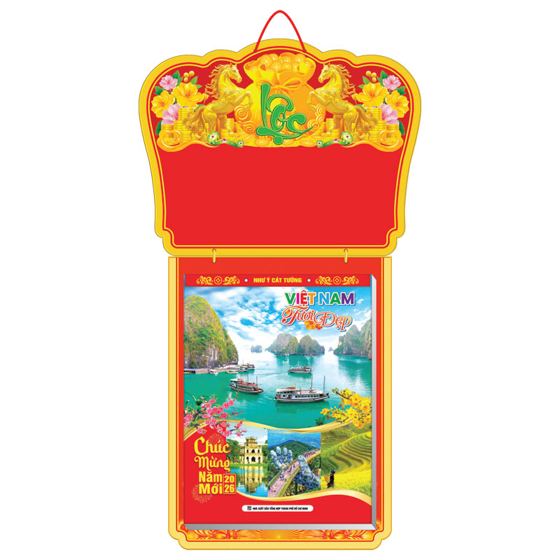 Lịch Treo Tường 53 Tuần 2026 (30 x 40 cm) - Việt Nam Tươi Đẹp - NSKV11