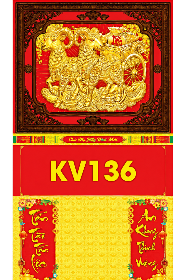 17 Mẫu B&igrave;a Lịch 2026 Khung V&agrave;ng D&aacute;n Nổi (35x63 cm) - NSKV152 - NSKV168