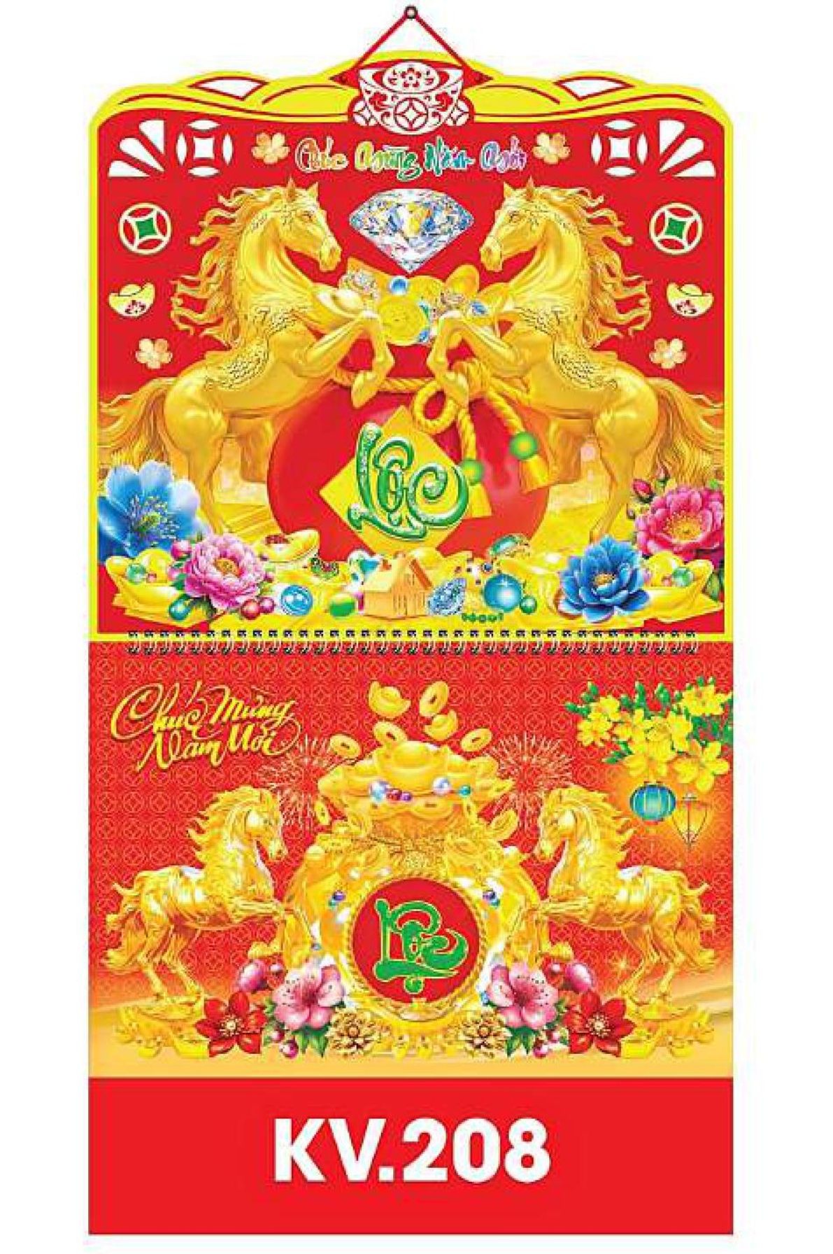 22 Mẫu Bìa Lịch 2026 Lò Xo Bế Nổi Bộ Số (37x70 cm) - NSKV208 - TVKV229 (Tuỳ Chọn 19 Mẫu Hình Nổi)