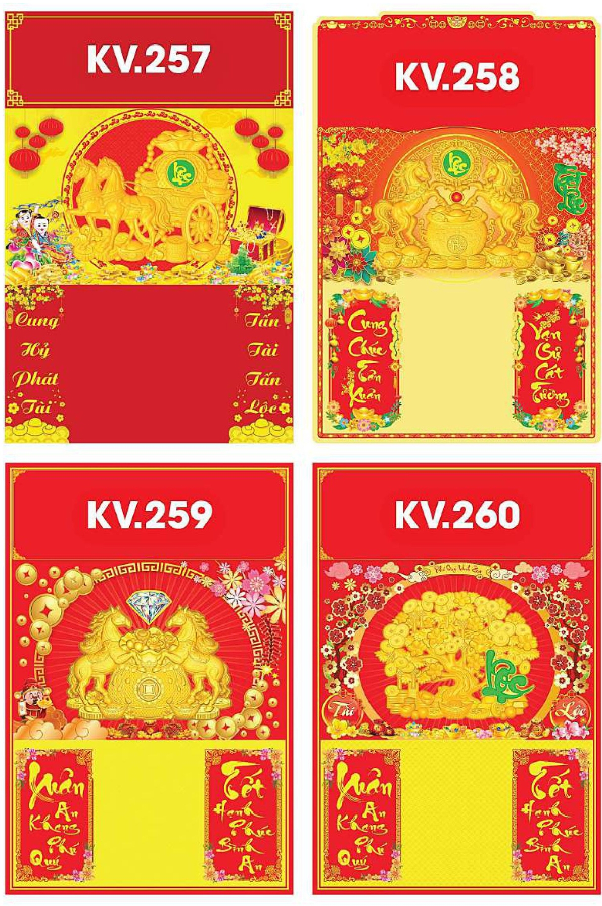 4 Mẫu Bìa Lịch 2026 Dán Nổi (40x60 cm) - TVKV257 - TVKV260 (19 Mẫu Hình Nổi Tuỳ Chọn)