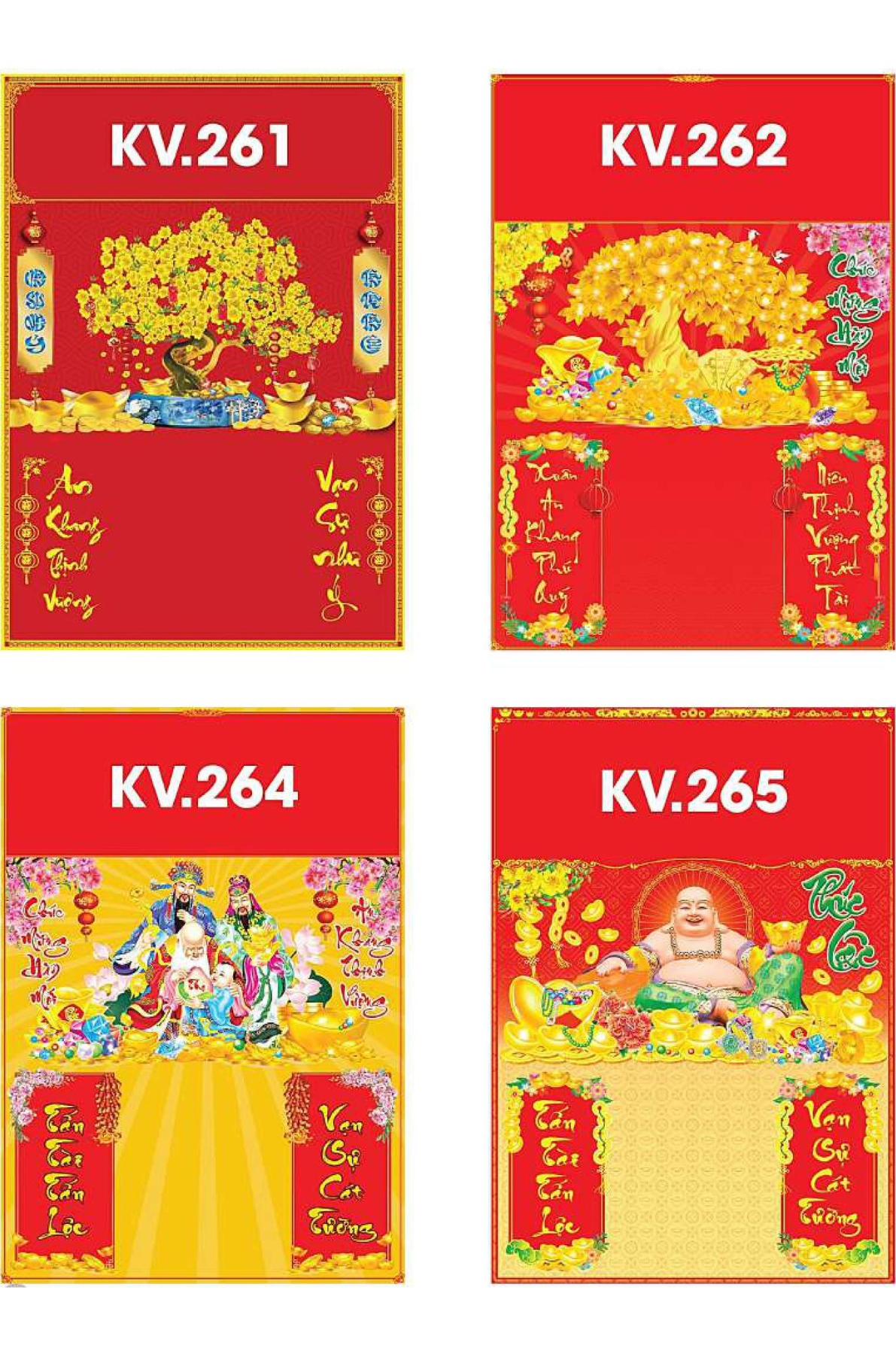 6 Mẫu Bìa Lịch 2026 In Offset Gắn Bloc (35x50 cm) - TVKV261 - TVKV266