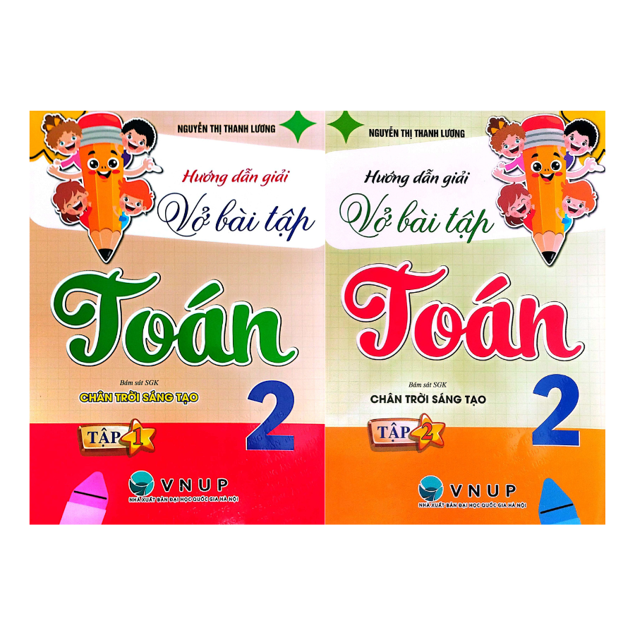 Combo Hướng Dẫn Giải Vở Bài Tập Toán 2 Tập 1 + 2 (Bám Sát SGK Chân Trời Sáng Tạo) (Bộ 2 Cuốn)