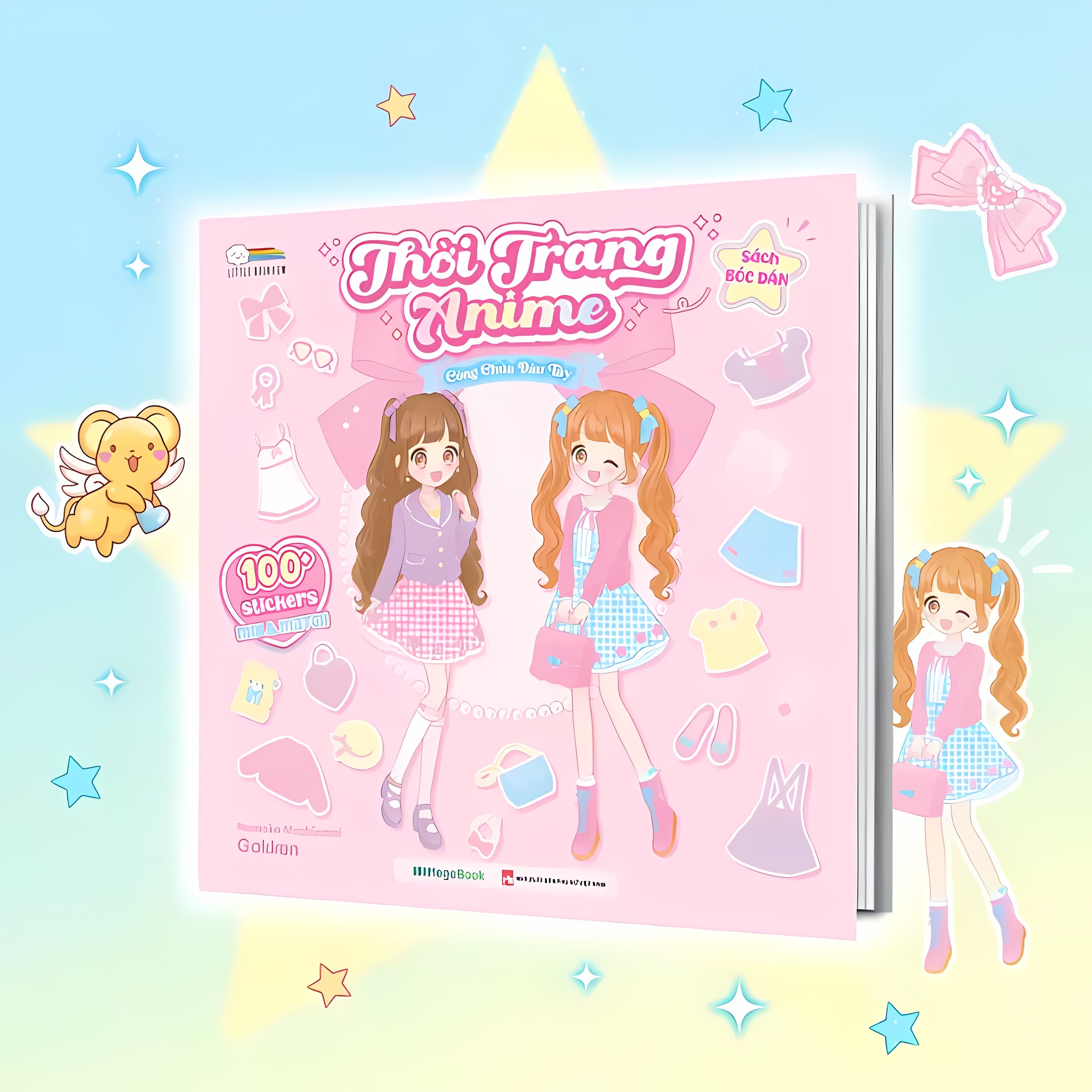 Thời Trang Anime - Công Chúa Dâu Tây (100+ Stickers Dễ Thương) - Sách Bóc Dán Sticker Thời Trang Cho Bé Gái