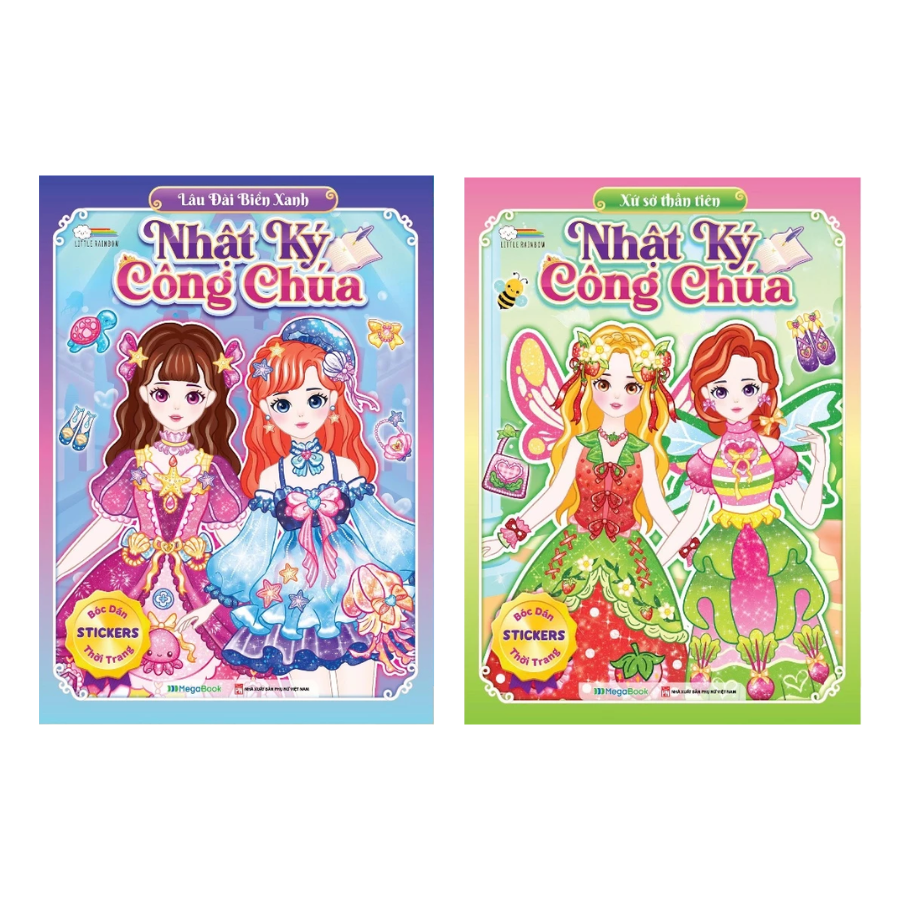 Combo Nhật Ký Công Chúa - Lâu Đài Biển Xanh + Xứ Sở Thần Tiên (Bộ 2 Cuốn)