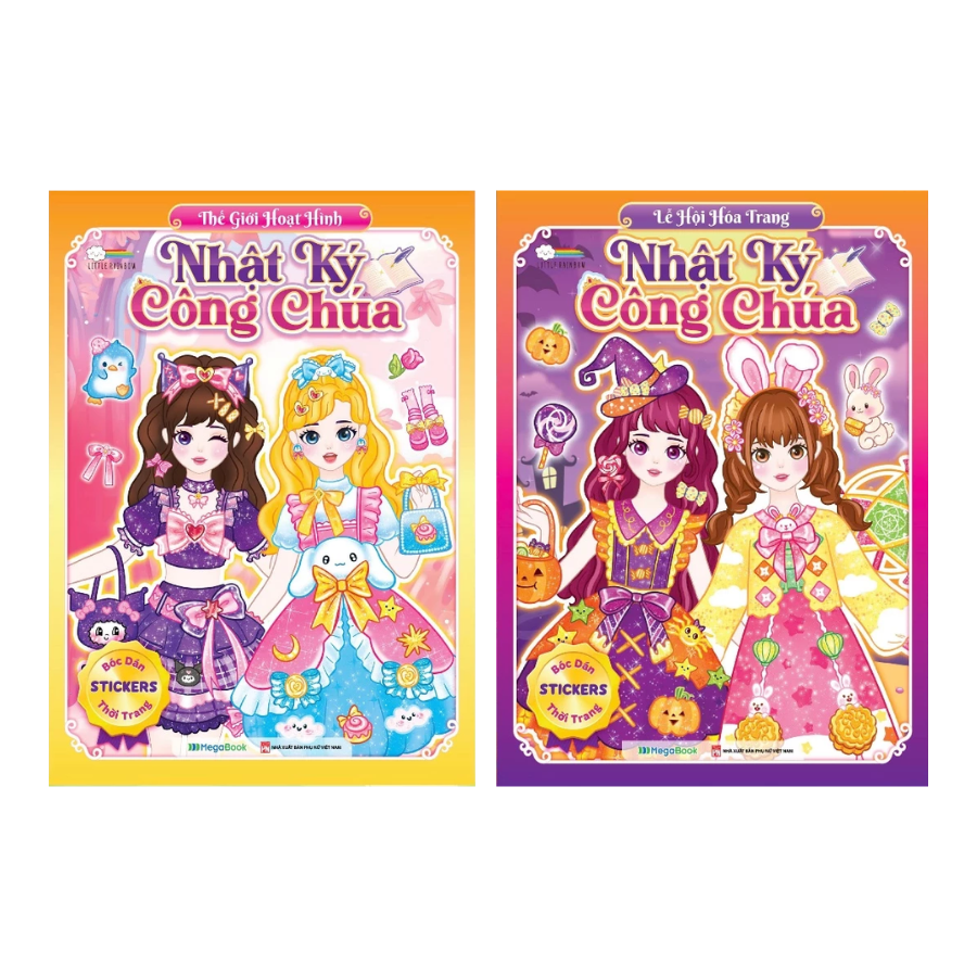 Combo Nhật Ký Công Chúa - Thế Giới Hoạt Hình + Lễ Hội Hoá Trang (Bộ 2 Cuốn)