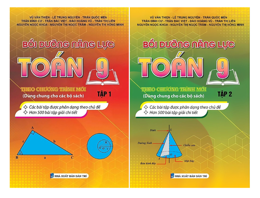 Bồi Dưỡng Năng Lược Toán 9 Theo Chương Trình Mới - Tập 1 + 2 (Dùng Chung Cho Các Bộ Sách)