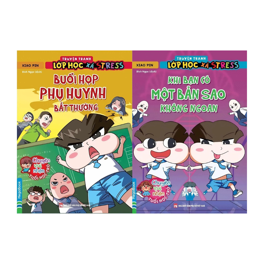 Combo Truyện Tranh Lớp Học Xả Stress Buổi Họp Phụ Huynh Bất Thường + Khi Bạn Có Một Bản Sao Không Ngoan (Bộ 2 Cuốn)