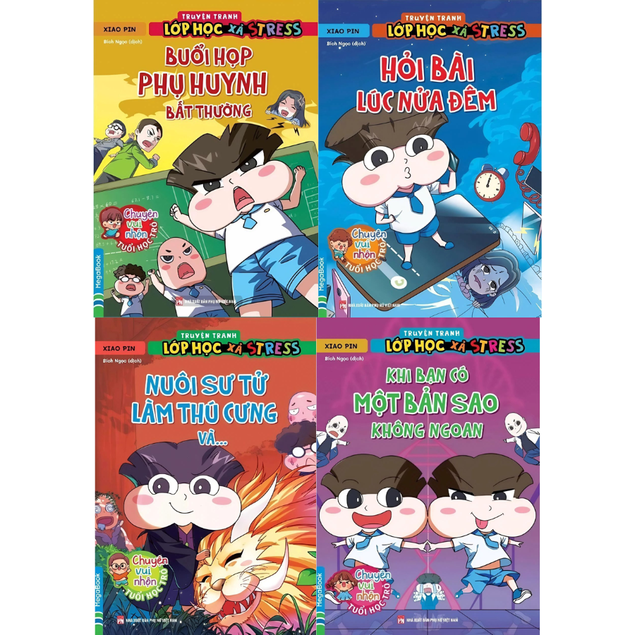 Combo Truyện Tranh Lớp Học Xả Stress Bộ 2 (Bộ 4 Cuốn)