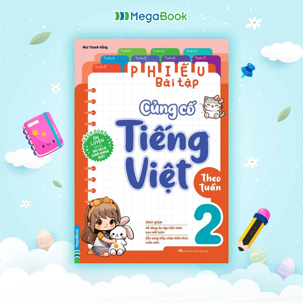 Phiếu B&agrave;i Tập Củng Cố Tiếng Việt Theo Tuần Lớp 2