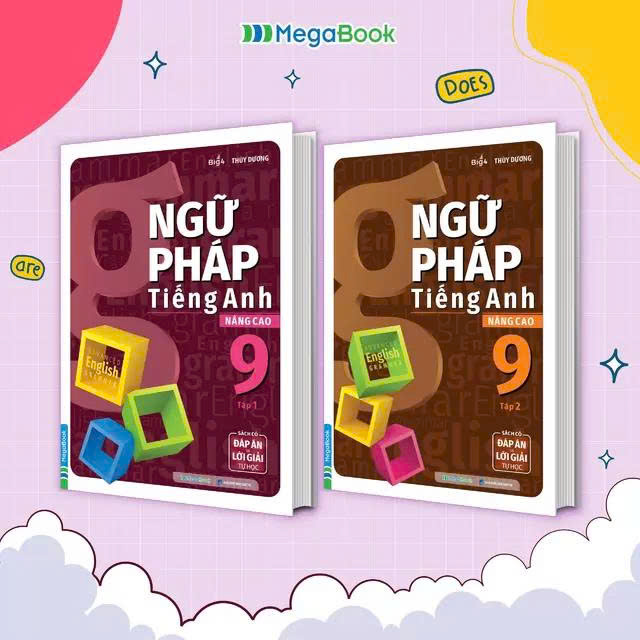 Combo Ngữ Ph&aacute;p Tiếng Anh N&acirc;ng Cao Lớp 9 Tập 1 + 2 (Global) (Bộ 2 Cuốn)
