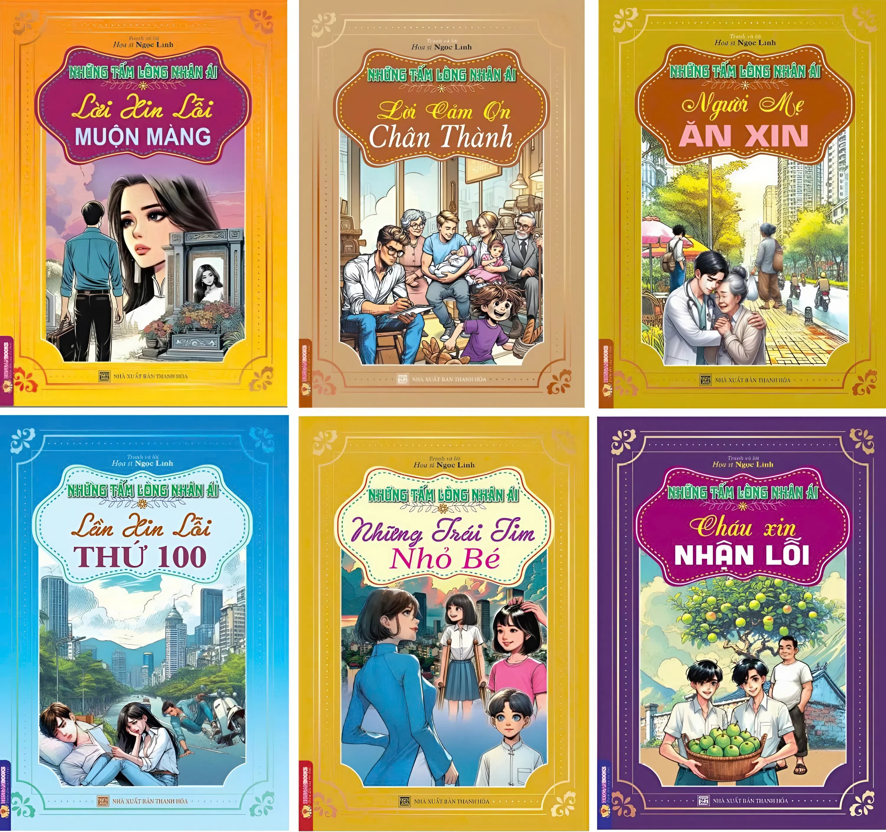 Combo Những Tấm L&ograve;ng Nh&acirc;n &Aacute;i Bộ 3( Bộ 6 Cuốn)