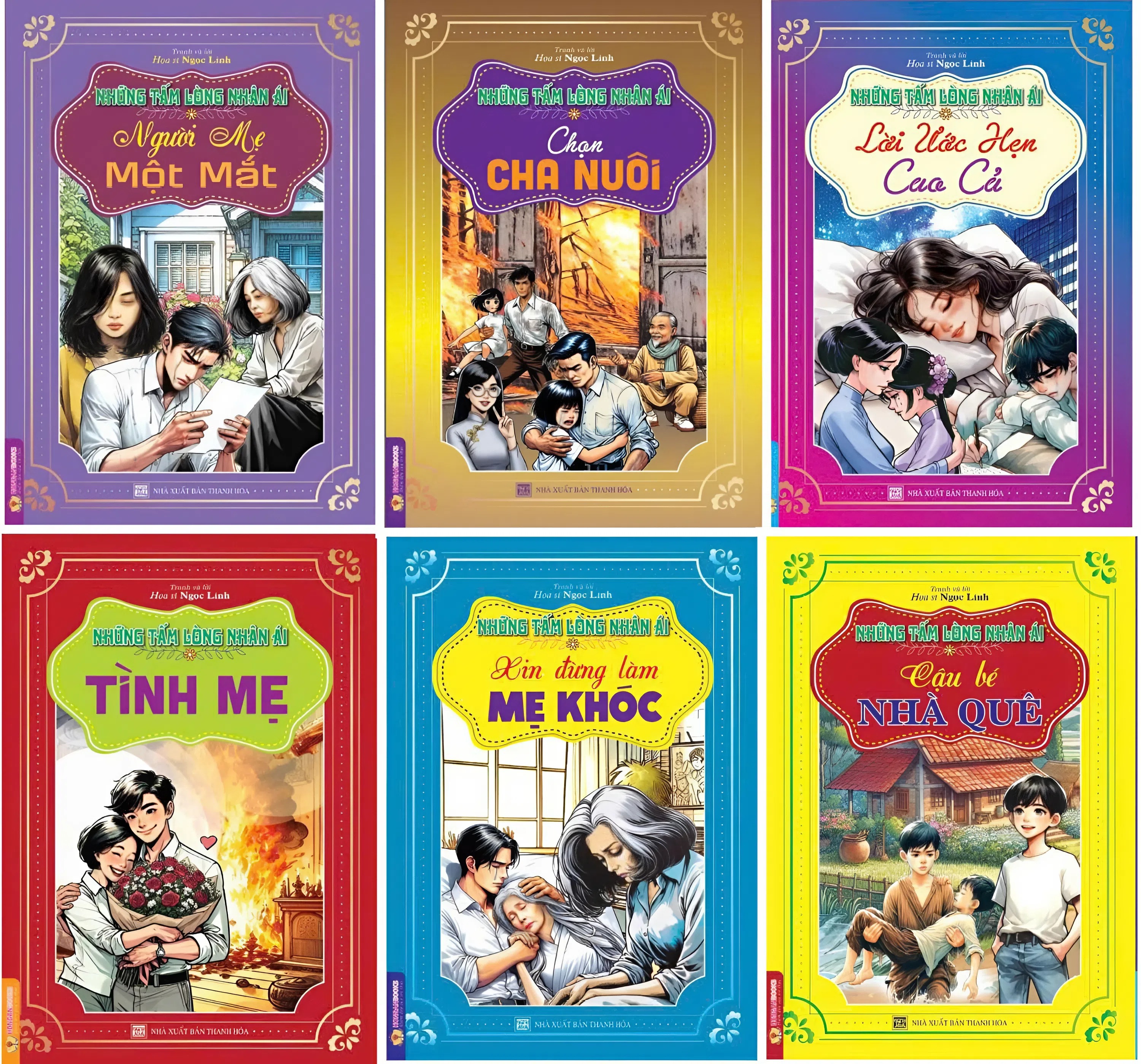 Combo Những Tấm L&ograve;ng Nh&acirc;n &Aacute;i Bộ 1( Bộ 6 Cuốn)