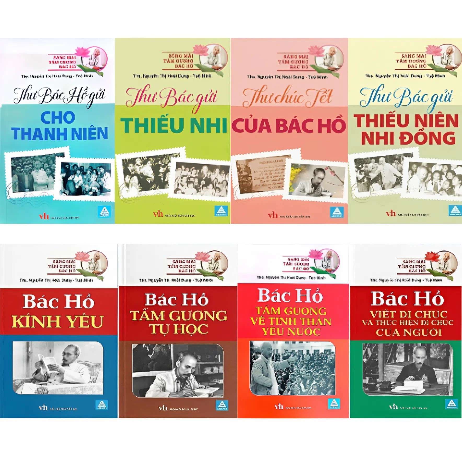 Combo S&aacute;ng M&atilde;i Tấm Gương B&aacute;c Hồ 2 - Bộ 8 Cuốn