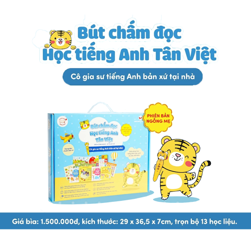 B&uacute;t Chấm Đọc Học Tiếng Anh T&acirc;n Việt - B&eacute; Tự Học Tiếng Anh Qua C&acirc;u Chuyện Ngỗng Mẹ Đầu Ti&ecirc;n