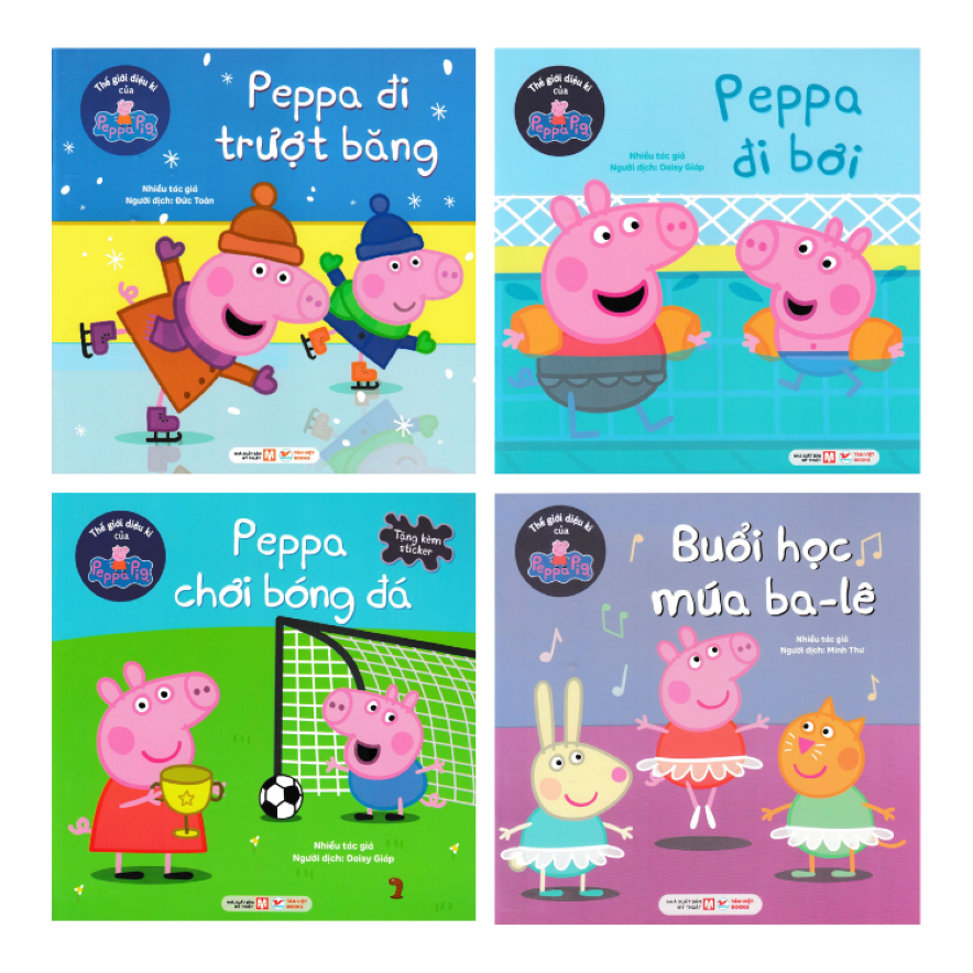 Combo Thế Giới Diệu K&igrave; Của Peppa Pig ĐI TRƯỢT BĂNG + ĐI BƠI + CHƠI B&Oacute;NG Đ&Aacute; + M&Uacute;A BA-L&Ecirc;