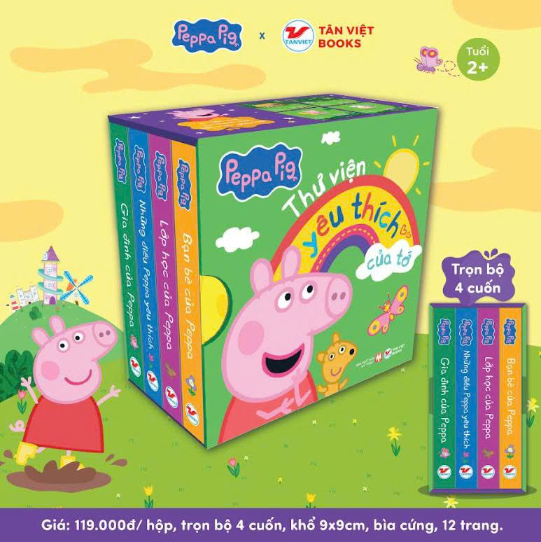 Bộ Hộp Peppa Pig: Thư Viện Y&ecirc;u Th&iacute;ch Của Tớ - S&aacute;ch Tranh - D&agrave;nh Cho Trẻ 2+