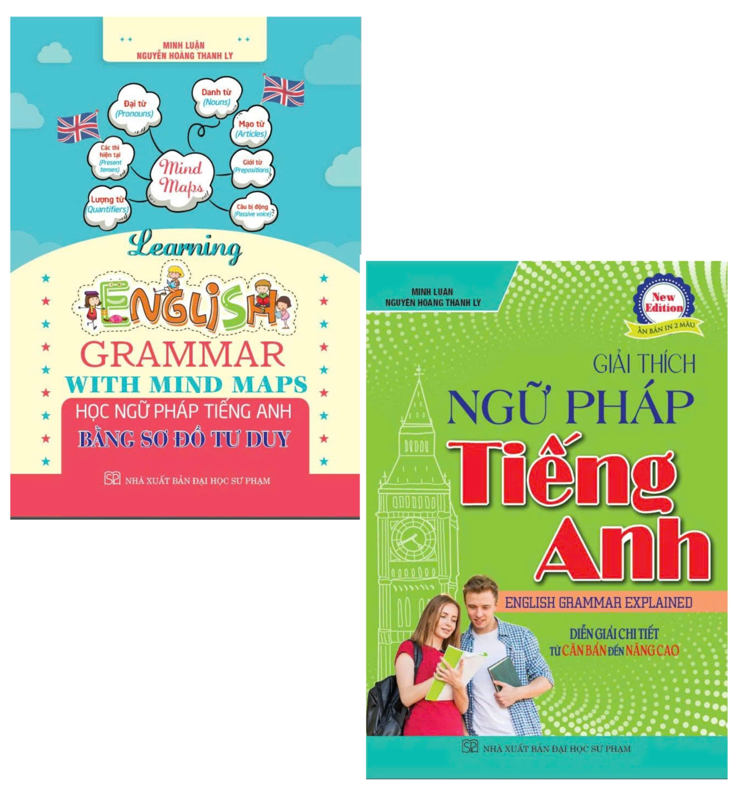 Combo Học Ngữ Ph&aacute;p Tiếng Anh Bằng Sơ Đồ Tư Duy + Giải Th&iacute;ch Ngữ Ph&aacute;p Tiếng Anh &ndash; Diễn Giải Từ Căn Bản Đến N&acirc;ng Cao ( Bộ 2 Cuốn )
