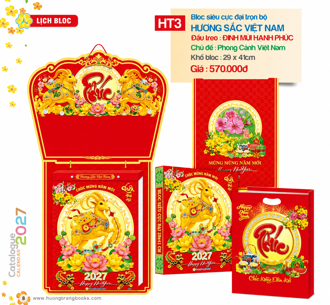 Trọn bộ và quy cách Lịch Bloc Siêu Cực Đại HT3 2027