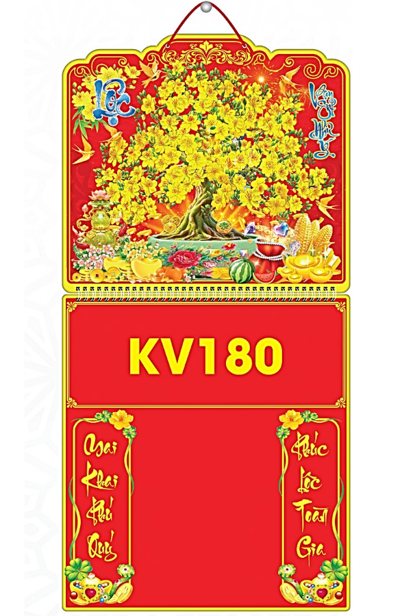 B&igrave;a Lịch L&ograve; Xo Giữa 2027 - Bế Nổi 30x60cm (Gắn Bloc) - Mẫu NSKV180-182