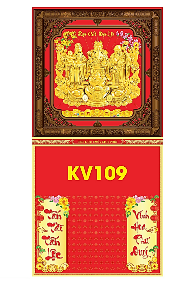 B&igrave;a Gấp 35x72cm Khung N&acirc;u D&aacute;n Chữ Nổi 3D 2027 (Gắn Bloc) - Mẫu NSKV107-111