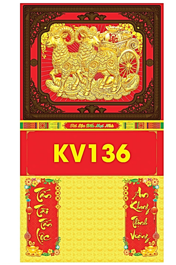 B&igrave;a Gấp 35x63cm Khung N&acirc;u D&aacute;n Chữ Nổi 3D 2027 (Gắn Bloc) - Mẫu NSKV134-139