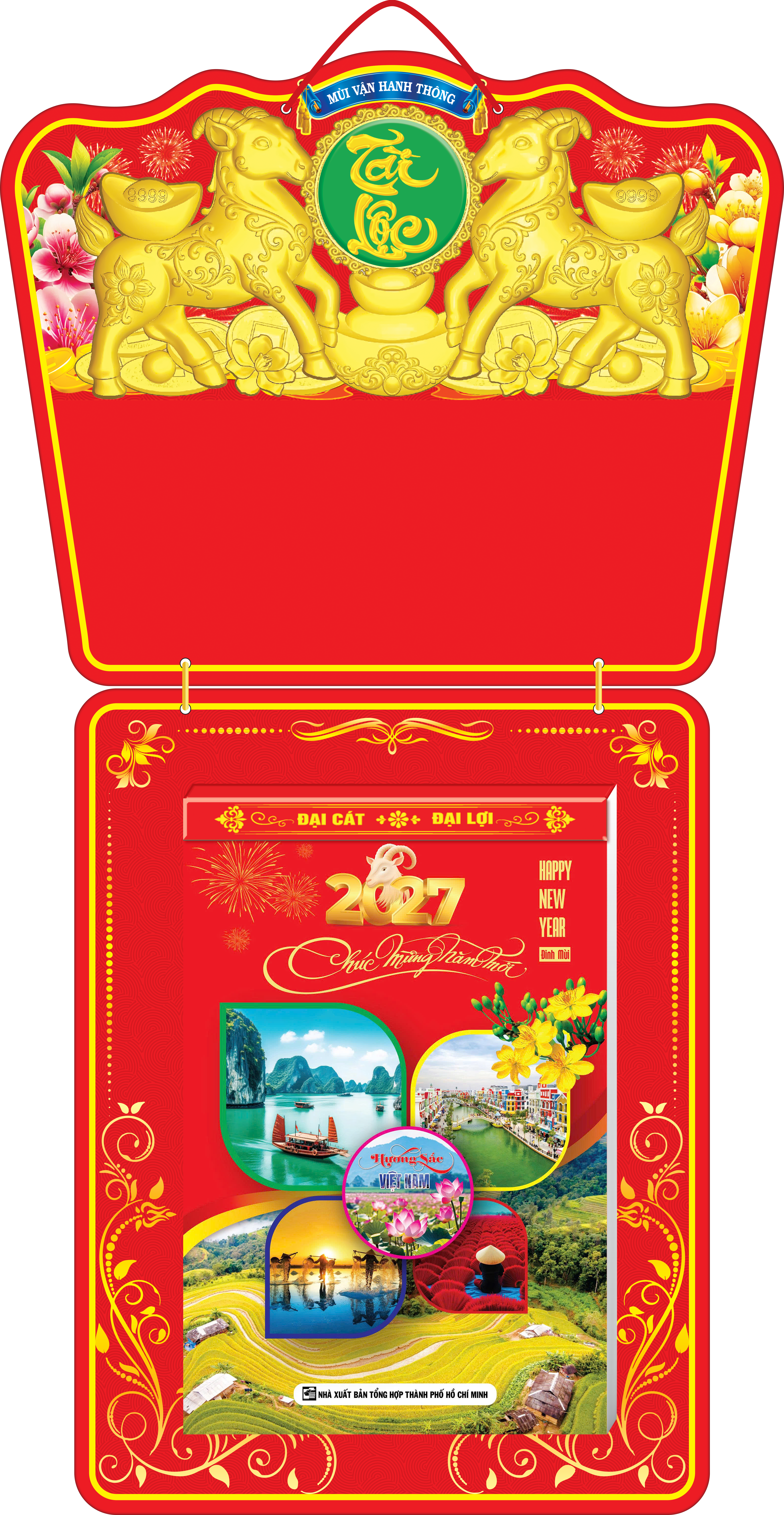 Lịch Bloc Si&ecirc;u Đại 2027 Đinh M&ugrave;i (20x30cm) - Mẫu NSKV05