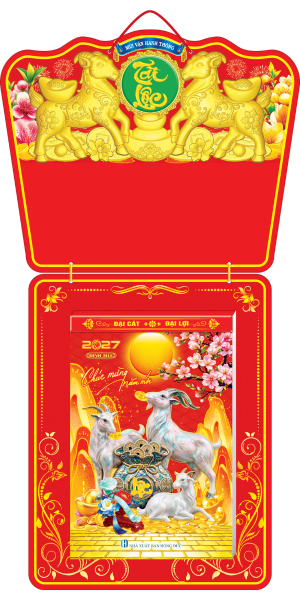 Lịch Bloc Si&ecirc;u Đại 2027 Đinh M&ugrave;i (20x30cm) - Mẫu NSKV04