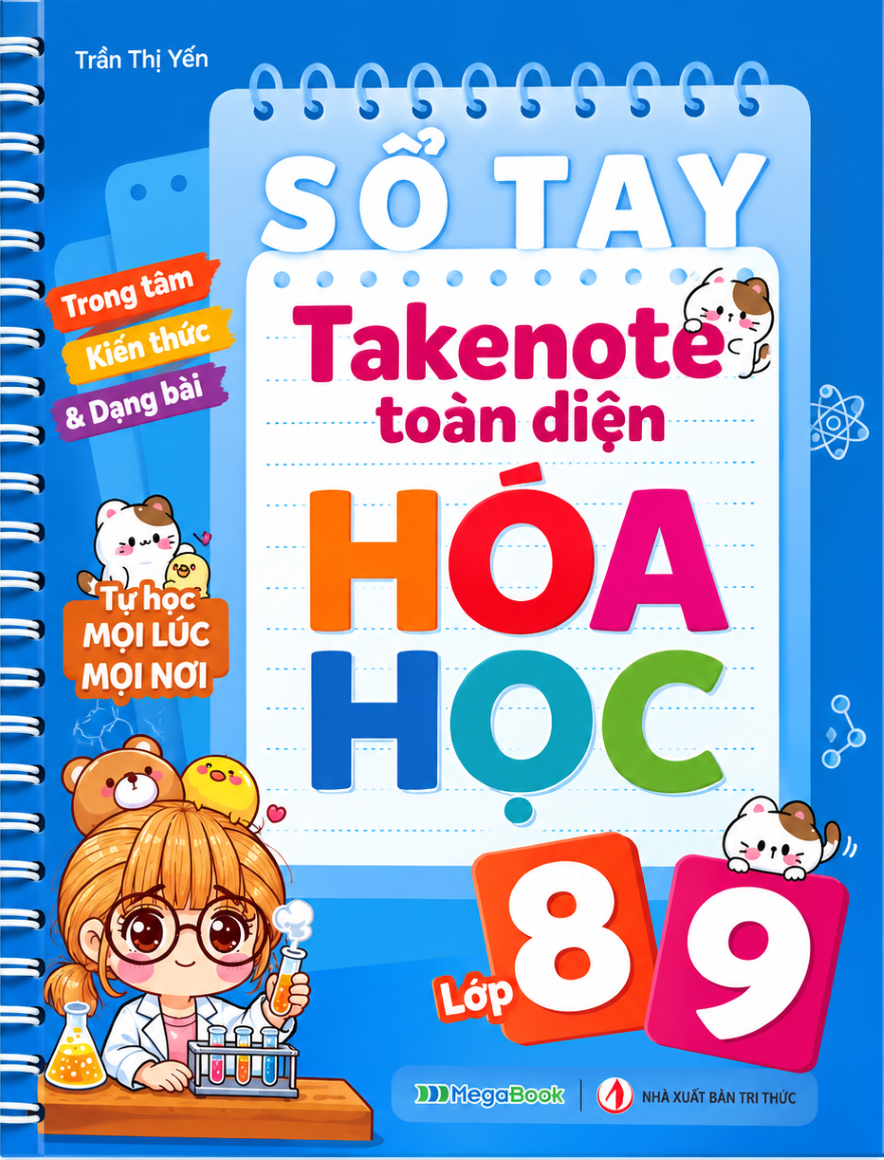 Sổ Tay Takenote To&agrave;n Diện H&oacute;a Học Lớp 8-9